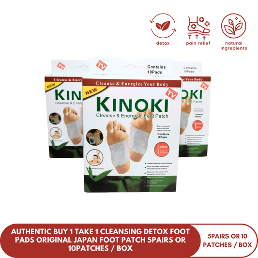 Authentic Kinoki Cleansing Detox Foot Pads Original Japan Foot Patch 5pairs or 10patches / box (Min 5 Box)