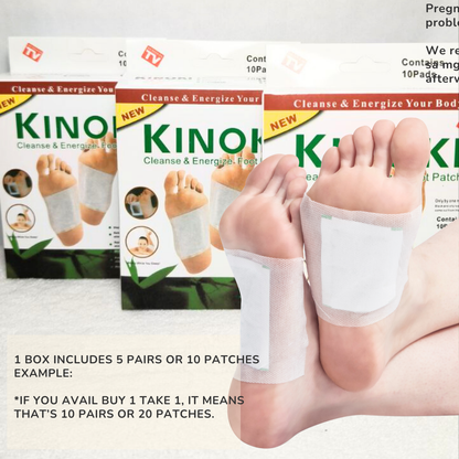 Authentic Kinoki Cleansing Detox Foot Pads Original Japan Foot Patch 5pairs or 10patches / box (Min 5 Box)